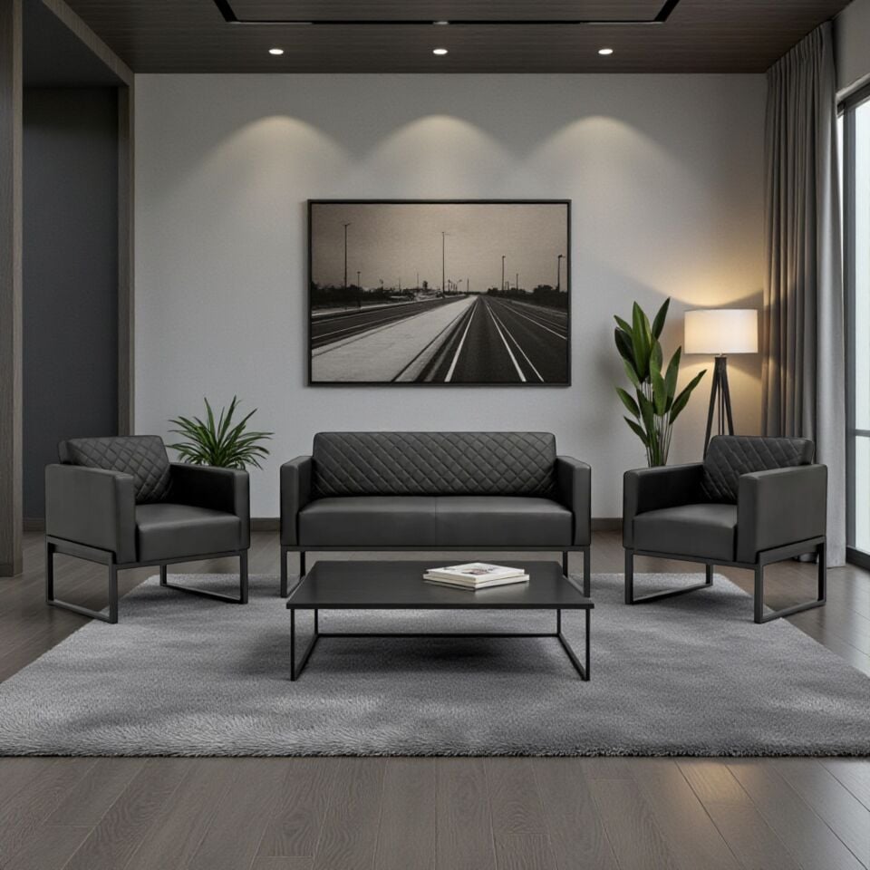 Luban Kanepe Takımı Siyah (2+1+1)