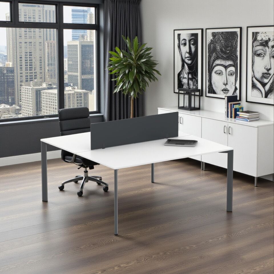 Penta İkili Workstation (beyaz)