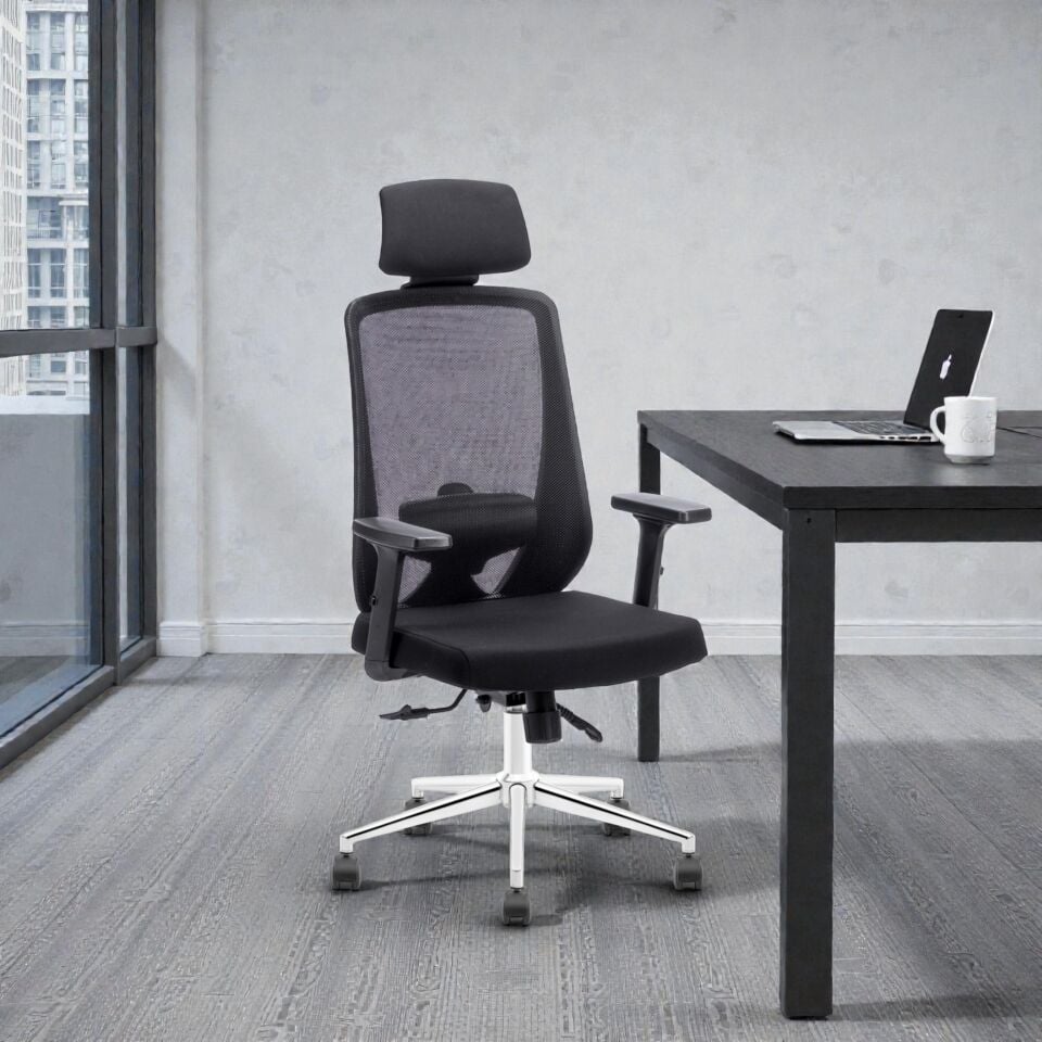 Prime Makam Koltuğu (Siyah-Ayarlanabilir Kol)