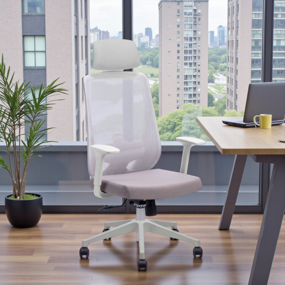 Prime Makam Koltuğu (Gri-Ayarlanabilir Kol)