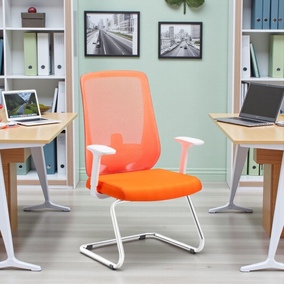 Prime Misafir Koltuğu (Turuncu-Ayarlanabilir Kol-U Ayak)