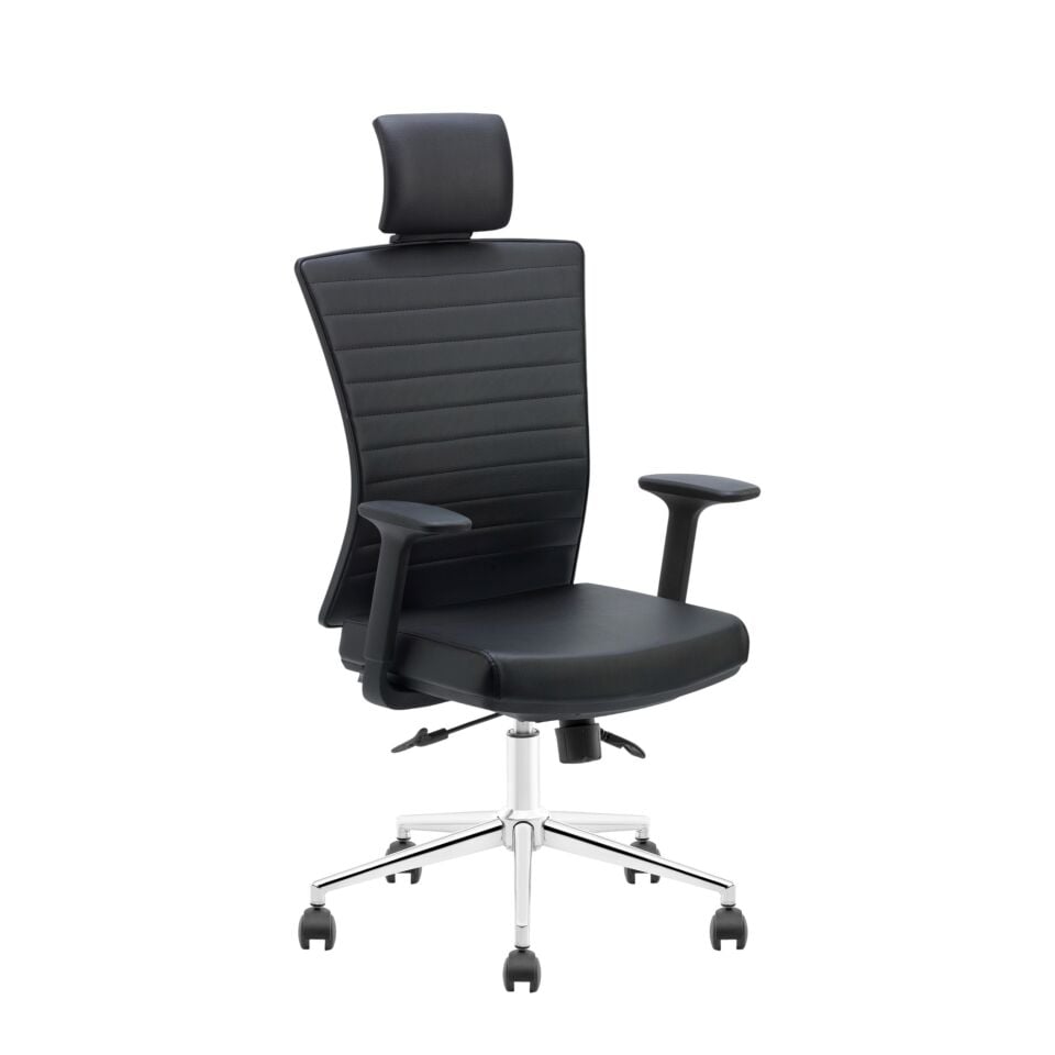 Harmony Makam Koltuğu (Deri Kaplama-Krom Ayak)