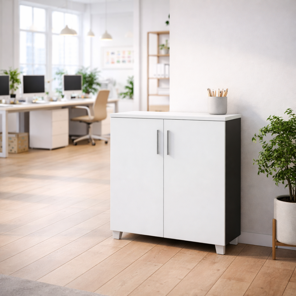 Kilitli Boydan Kapaklı Dolap (83cm)