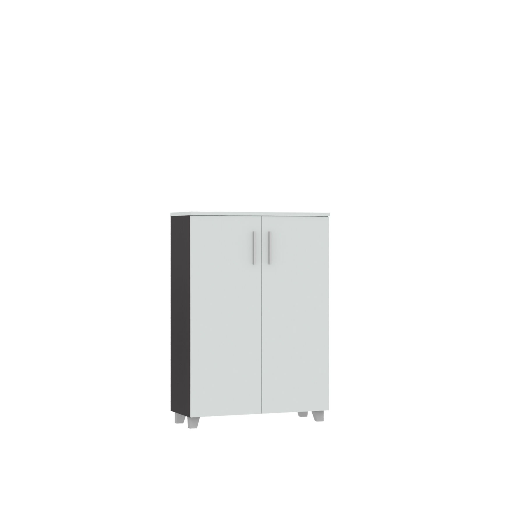 Kilitli Boydan Kapaklı Dolap (118cm)