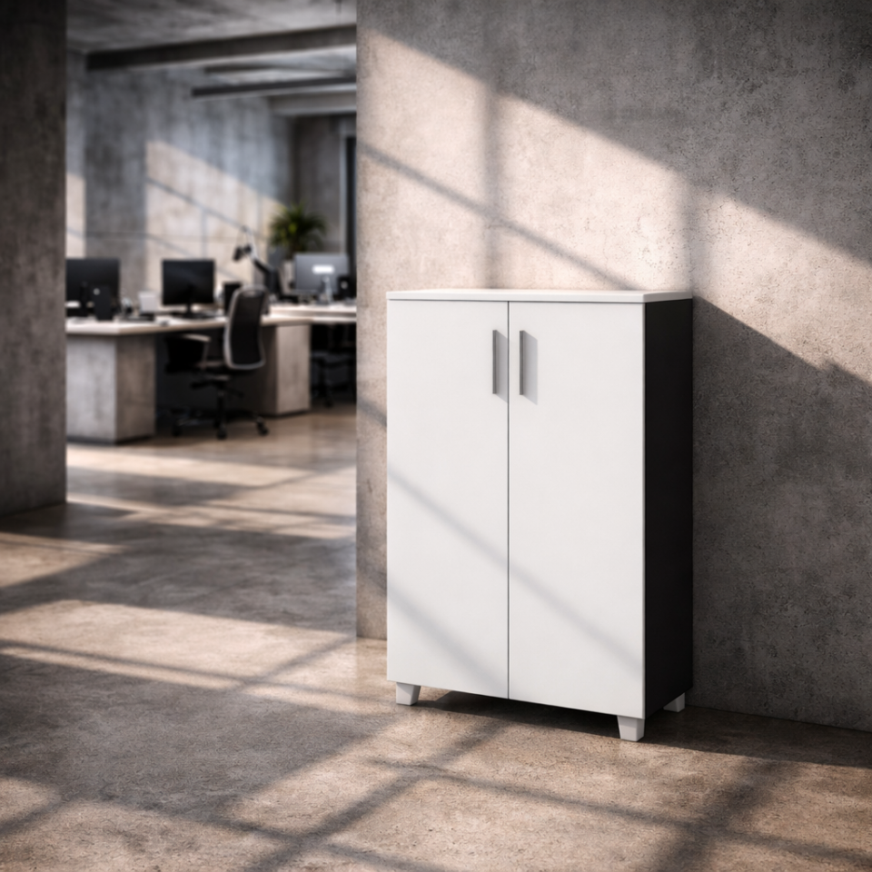 Kilitli Boydan Kapaklı Dolap (118cm)