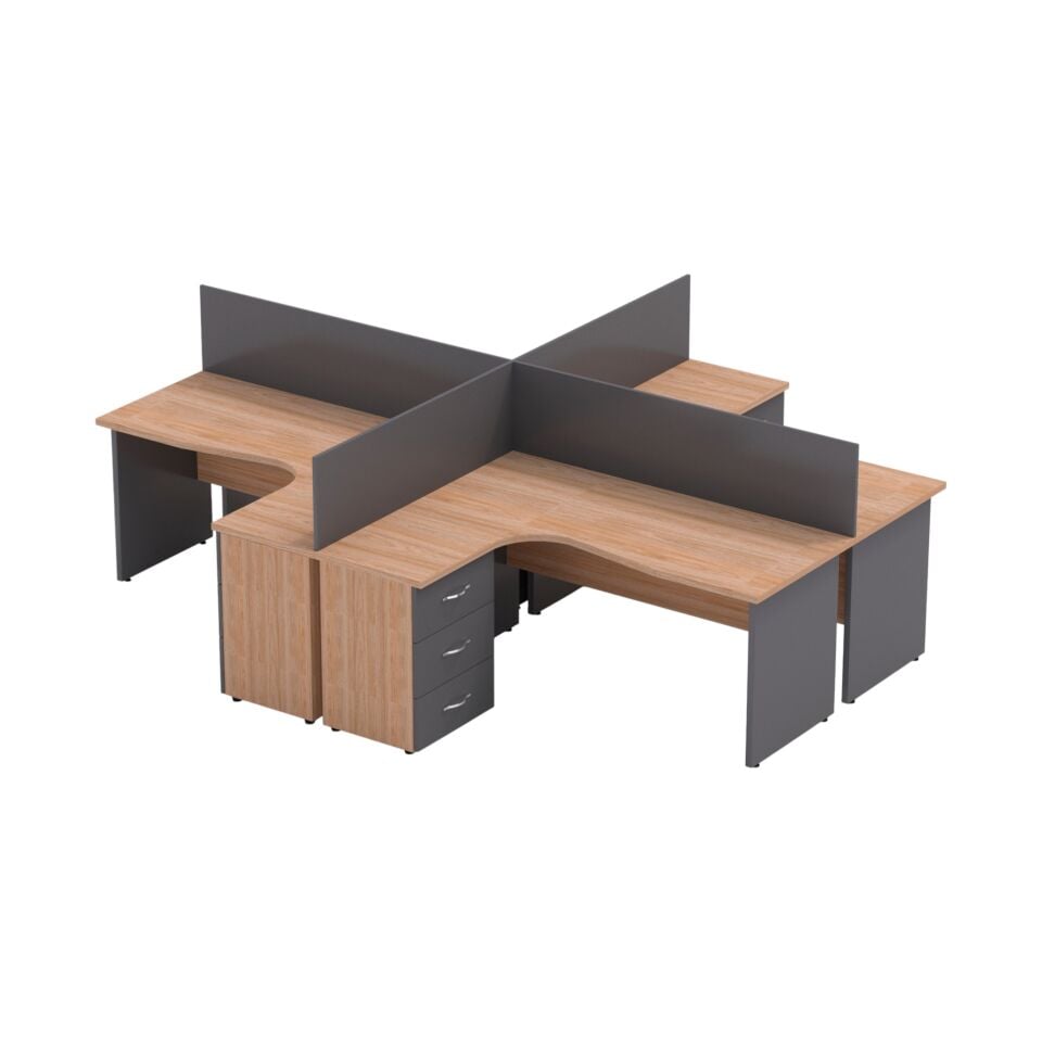 Micro 4'lü Workstation