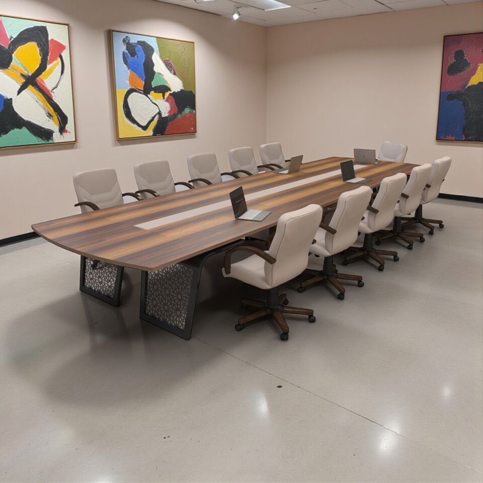 Terra Dolaplı Orta Ayaklı Toplantı Masası